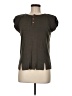 Assorted Brands Brown Green Short Sleeve Top Size M (estimated) - photo 1