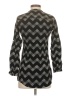Utsa 100% Viscose Chevron-herringbone Gray Long Sleeve Blouse Size XS - photo 2