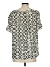 Collective Concepts 100% Polyester Chevron-herringbone Ivory Short Sleeve Blouse Size S - photo 2