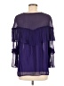 Uterque Purple 3/4 Sleeve Blouse Size S - photo 2