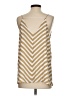 Ann Taylor LOFT 100% Polyester Gold Sleeveless Top Size S - photo 2