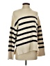 Zara Stripes Ivory Turtleneck Sweater Size S - photo 1