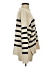 Zara Stripes Ivory Turtleneck Sweater Size S - photo 4