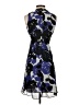 Trulli 100% Polyester Print Blue Cocktail Dress Size 4 (petite) - photo 2