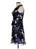 Trulli 100% Polyester Print Blue Cocktail Dress Size 4 (petite) - photo 5
