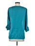 Outback Red 100% Polyester Hearts Teal 3/4 Sleeve Blouse Size XS - photo 2