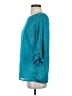 Outback Red 100% Polyester Hearts Teal 3/4 Sleeve Blouse Size XS - photo 5