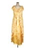 ELOQUII 100% Polyester Tie-dye Yellow Casual Dress Size 16 - photo 1