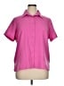 Lands' End 100% Polyester Pink Short Sleeve Blouse Size XL - photo 1