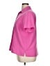 Lands' End 100% Polyester Pink Short Sleeve Blouse Size XL - photo 5
