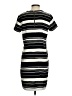 Adrienne Vittadini 100% Polyester Stripes Black Casual Dress Size 4 - photo 2