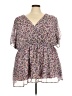 Torrid Purple Short Sleeve Blouse Size 5X Plus (5) - photo 1
