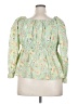 Torrid Green 3/4 Sleeve Blouse Size 2X Plus (2) - photo 2