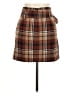 MNG Suit Plaid Brown Casual Skirt Size 6 - photo 2