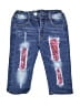 Unbranded Hearts Blue Jeans Size XXX-Small - photo 1