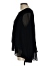 Bisou Bisou 100% Polyester Black Long Sleeve Blouse Size L - photo 5
