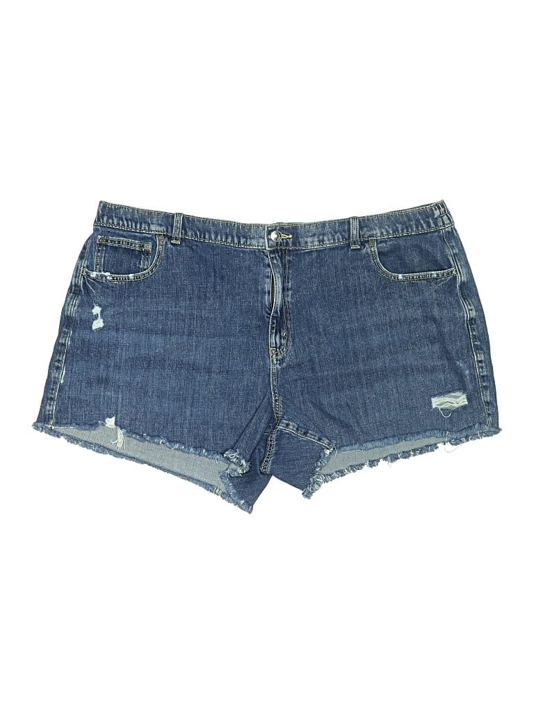 Pre-owned Aerie Denim Shorts In Blue