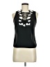 Karen Millen 100% Polyester Black Sleeveless Blouse Size 6 - photo 1