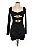 White Fox 100% Polyester Black Cocktail Dress Size L - photo 1