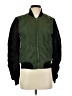 Silence and Noise 100% Polyester Color Block Green Jacket Size S - photo 1
