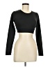 Shein Black Long Sleeve Top Size 6 - photo 1