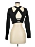 Shein Black Long Sleeve Top Size 6 - photo 2