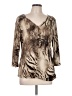 Laura Ashley Tan 3/4 Sleeve Top Size L - photo 1