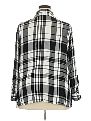 Faded Glory 3/4 Sleeve Button-Down Shirt (view 2)