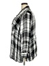 Faded Glory 100% Rayon Plaid Gray 3/4 Sleeve Button-Down Shirt Size 3X - photo 5
