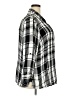 Faded Glory 100% Rayon Plaid Gray 3/4 Sleeve Button-Down Shirt Size 3X - photo 4