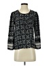 Amadi 100% Polyester Black 3/4 Sleeve Blouse Size XS - photo 1