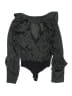 Missguided 100% Polyester Black Long Sleeve Blouse Size 4 - photo 2