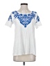 Tolani 100% Cotton White Short Sleeve Top Size S - photo 1