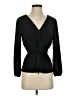 J.Crew 100% Polyester Black Long Sleeve Blouse Size 4 - photo 1