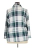 New York Laundry Plaid Teal Long Sleeve Blouse Size 3X - photo 2