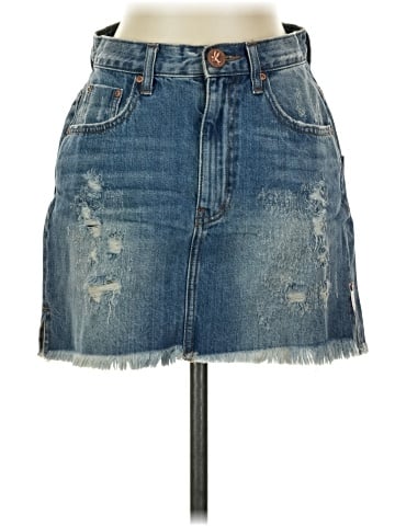 ONE X ONETEASPOON Denim Skirt (view 1)