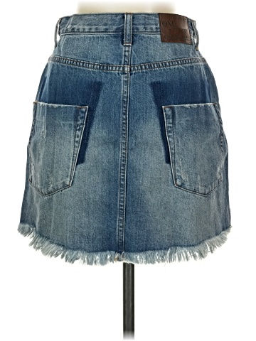 ONE X ONETEASPOON Denim Skirt (view 2)