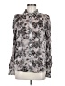 O'2nd Floral Gray Long Sleeve Blouse Size 6 - photo 1