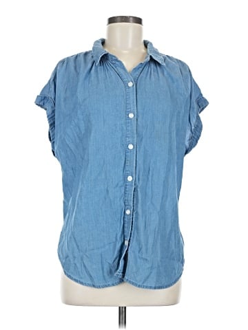 a.n.a. A New Approach Short Sleeve Blouse (view 1)