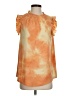 Ces Femme Orange Sleeveless Blouse Size S - photo 1