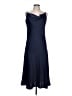 Glam 100% Polyester Solid Blue Cocktail Dress Size L - photo 1