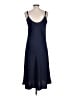 Glam 100% Polyester Solid Blue Cocktail Dress Size L - photo 2