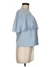 Love, Bonito 100% Polyester Blue Short Sleeve Blouse Size 6 - photo 4
