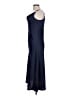 Glam 100% Polyester Solid Blue Cocktail Dress Size L - photo 5