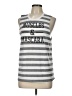 Chin Up Silver Sleeveless T-Shirt Size L - photo 1