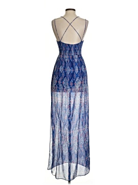 dolce vita blue dress La Dolce Vita 100% Silk Dress Blue