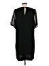 Ann Taylor 100% Polyester Black Casual Dress Size 12 - photo 2