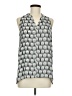Vince Camuto 100% Polyester Gray Sleeveless Blouse Size M - photo 1