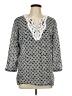 Talbots Gray 3/4 Sleeve Blouse Size L - photo 1