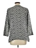 Talbots Gray 3/4 Sleeve Blouse Size L - photo 2